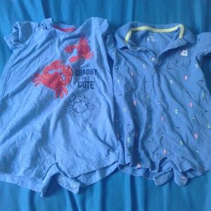 2 boys rompers